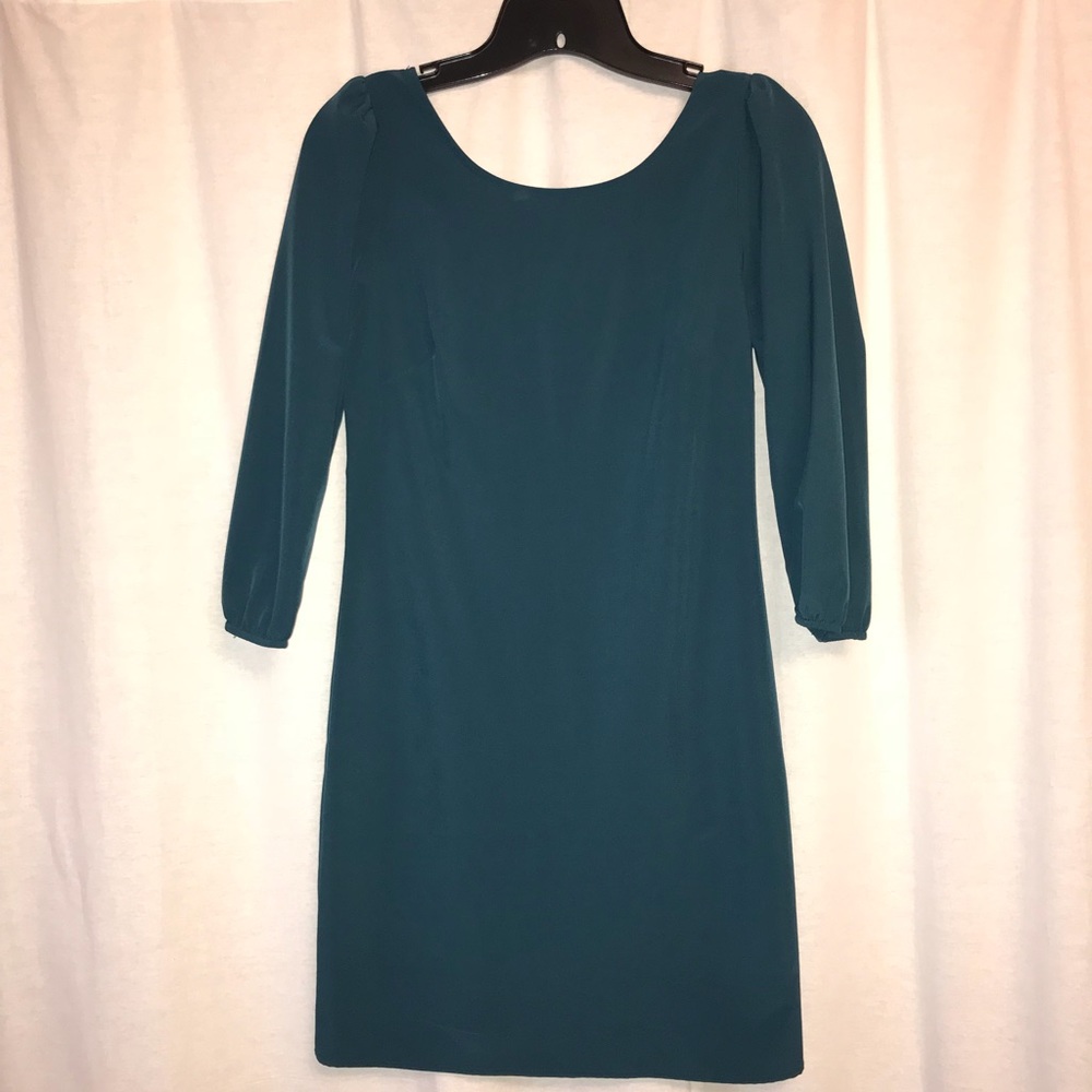 Green mini dress